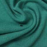 Polyester Viscose Stretch Chunky Knit Fabric, 176 gsm, 165 cm — Green — photo 3