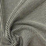 Black Vertical-Stripe Rib Knit, Viscose-Poly — photo 3