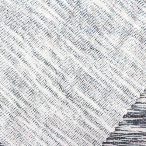 Heathered Grey Marl French Terry, Viscose