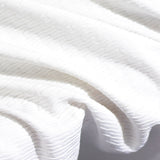 White Textured Jacquard, Polyester — photo 3