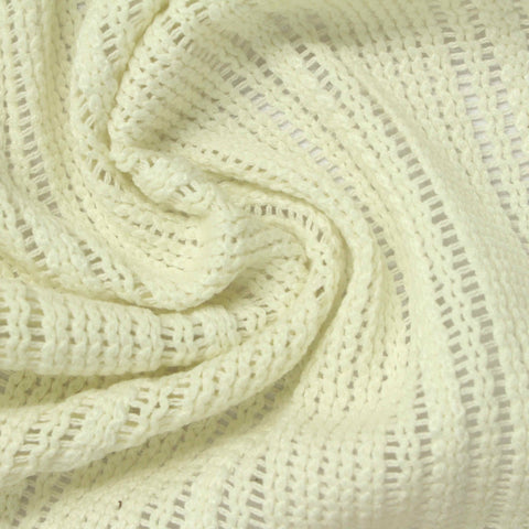 Jacquard Cotton Polyester Warp Knit Fabric, 255 gsm, 148 cm — Beige