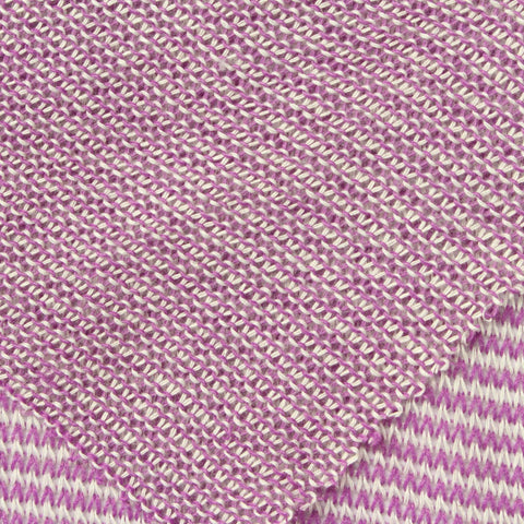 Purple Horizontal-Stripe Chunky Knit, Viscose