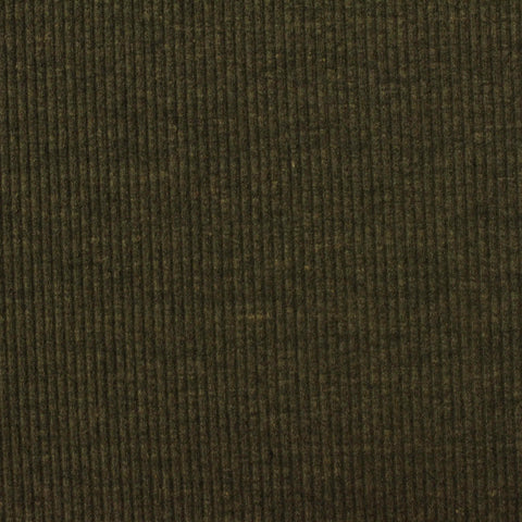 Rib Knit Fabric, 420 gsm, 125 cm — Green, ref EF-221646
