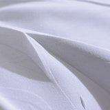 100% Polyester Linen-Look Fabric, 115 gsm, 147 cm — White — photo 3