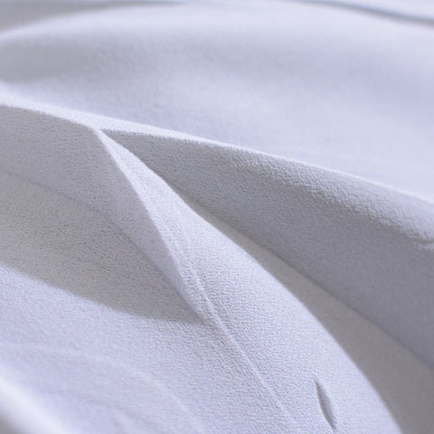 100% Polyester Linen-Look Fabric, 115 gsm, 147 cm — White