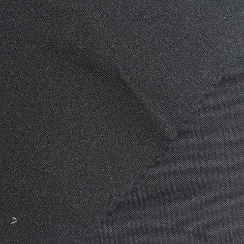 Nylon Stretch Piqué Knit Fabric, 250 gsm, 160 cm — Black