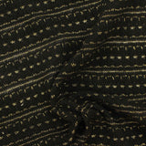 Black Wavy-Line Chunky Knit, Cotton — photo 3