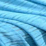 Light Blue Tone-on-Tone Jersey Knit, Polyester — photo 3