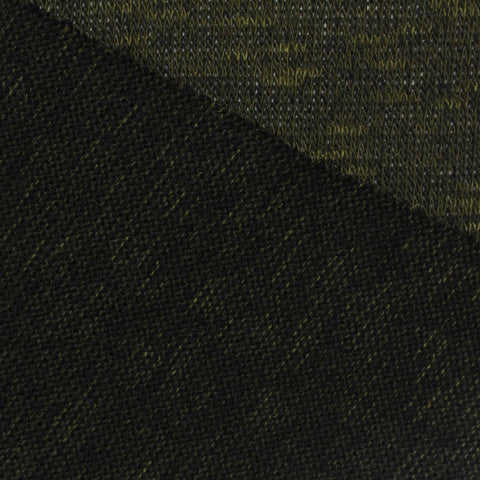 Dark Green Marl Chunky Knit, Poly-Viscose, 205 gsm