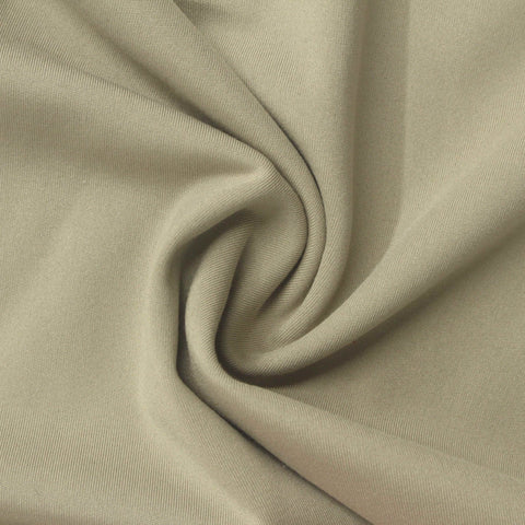 Polyester Stretch Fleece Fabric, 200 gsm, 160 cm — Khaki