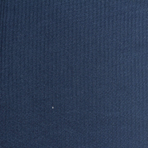 Polyester Cotton Waffle Knit Fabric, 175 gsm, 180 cm — Navy