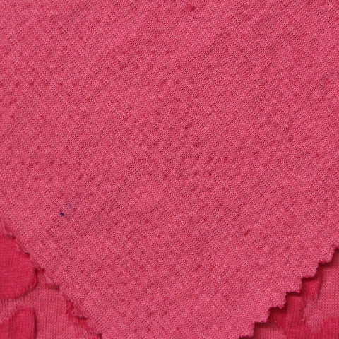 Pink Tone-on-Tone Leopard Interlock Knit, Cotton-Poly