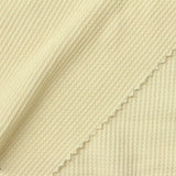 Cotton Viscose Waffle Knit Fabric, 180 gsm, 165 cm — Yellow — photo 3