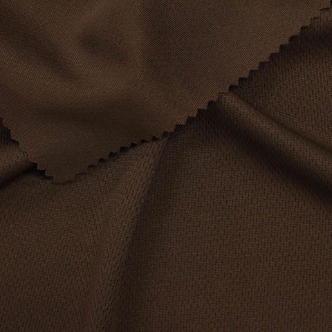 100% Polyester Mesh Fabric, 124 gsm, 180 cm — Brown