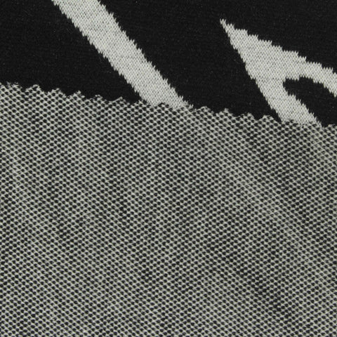 Black Zebra Jacquard, Poly-Viscose