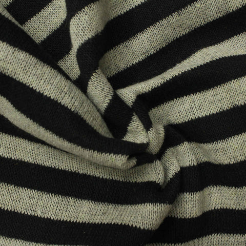 Polyester Cotton Chunky Knit Fabric, 350 gsm, 145 cm — Black, ref EF-220695