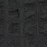 Black Tone-on-Tone Seersucker, Polyester — photo 3