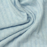 Viscose Polyester Blend Rib Knit Fabric, 181 gsm, 163 cm — Blue — photo 3