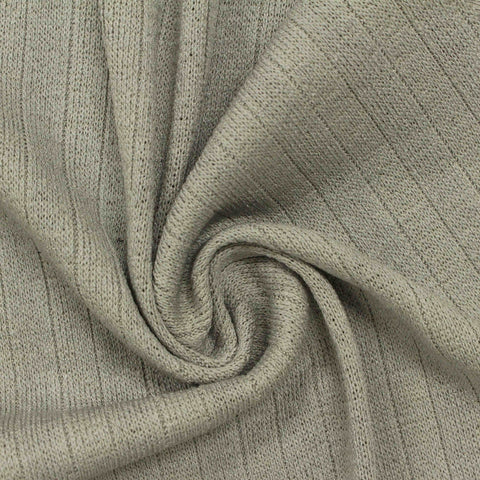 Polyester Stretch Rib Knit Fabric, 210 gsm, 160 cm — Khaki, ref EF-211028