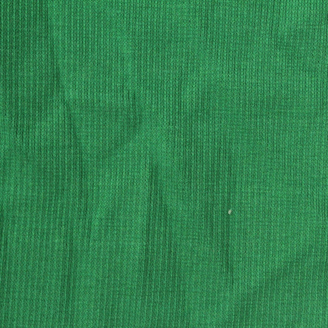 Cotton Polyester Stretch Rib Knit Fabric, 380 gsm, 130 cm — Green, ref EF-266596