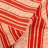 Red Vertical-Stripe Chiffon, Polyester — photo 3