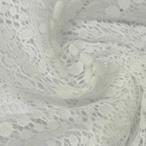 Cream Floral Lace, Cotton-Nylon, 140 cm, ref EF-243243