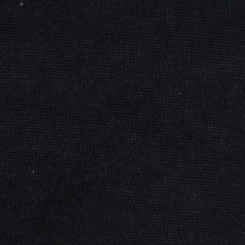 Viscose Polyester Stretch Chunky Knit Fabric, 200 gsm, 153 cm — Black