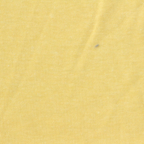 Yellow Marl Rib Knit, Poly-Cotton, 218 gsm