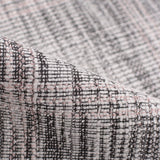 Black Irregular-Plaid Interlock Knit, Poly-Cotton — photo 3