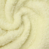 100% Polyester Sherpa Fleece Fabric, 260 gsm, 166 cm — Yellow — photo 3