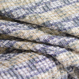 Beige Horizontal-Stripe Rib Knit, Spandex-Acrylic — photo 3