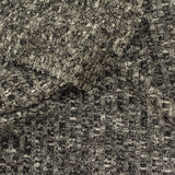 Black Marl Rib Knit, Poly-Viscose — photo 3