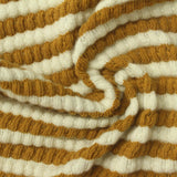 Mustard Horizontal-Stripe Chunky Knit, Cotton-Viscose — photo 3