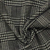 Black Houndstooth Knit, Polyester — photo 3