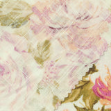 Pink Flowers Woven, Viscose — photo 3