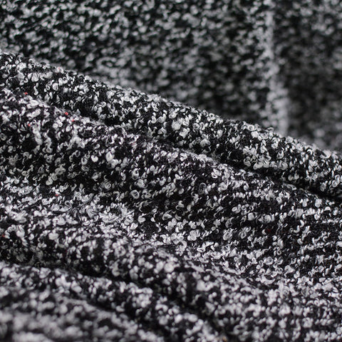 Black Marl Knit, Polyester, 360 gsm