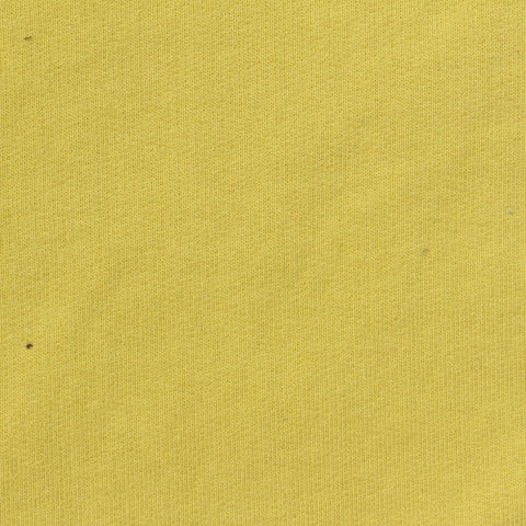 100% Cotton French Terry Fabric, 500 gsm, 184 cm — Yellow