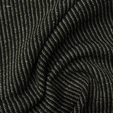 Black Vertical-Stripe Chunky Knit, Poly-Cotton — photo 3