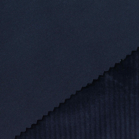 Polyester Stretch Knit Fabric, 240 gsm, 185 cm — Navy