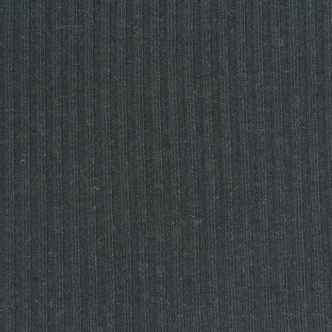 Rib Knit Fabric, 210 gsm, 140 cm — Black