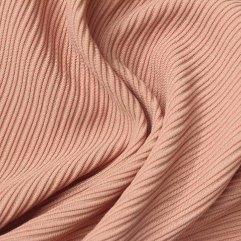 Polyester Stretch Knit Fabric, 260 gsm, 135 cm — Pink