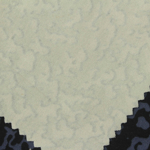 Black Animal Print Interlock Knit, Poly-Spandex