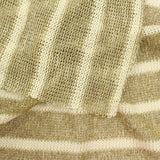 Cream Horizontal-Stripe Chunky Knit, Viscose-Poly — photo 3