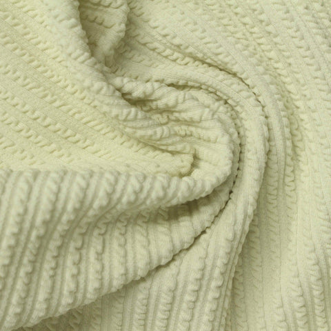 Rib Knit Fabric, 280 gsm, 165 cm — Khaki, ref EF-262118