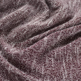 Dark Red Heather Chunky Knit, Poly-Viscose — photo 3