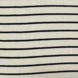 Black Diagonal-Stripe Jersey Knit, Polyester — photo 3