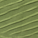 Green Textured-Stripe Jersey Knit, Polyester — photo 3