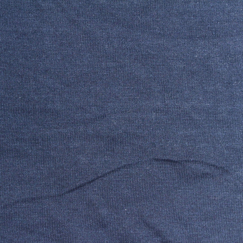 Polyester Cotton Jersey Knit Fabric, 150 gsm, 160 cm — Navy