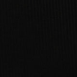 100% Polyester Rib Knit Fabric, 163 gsm, 155 cm — Black — photo 3