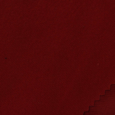 Brushed Polyester Viscose Stretch Knit Fabric, 228 gsm — Red